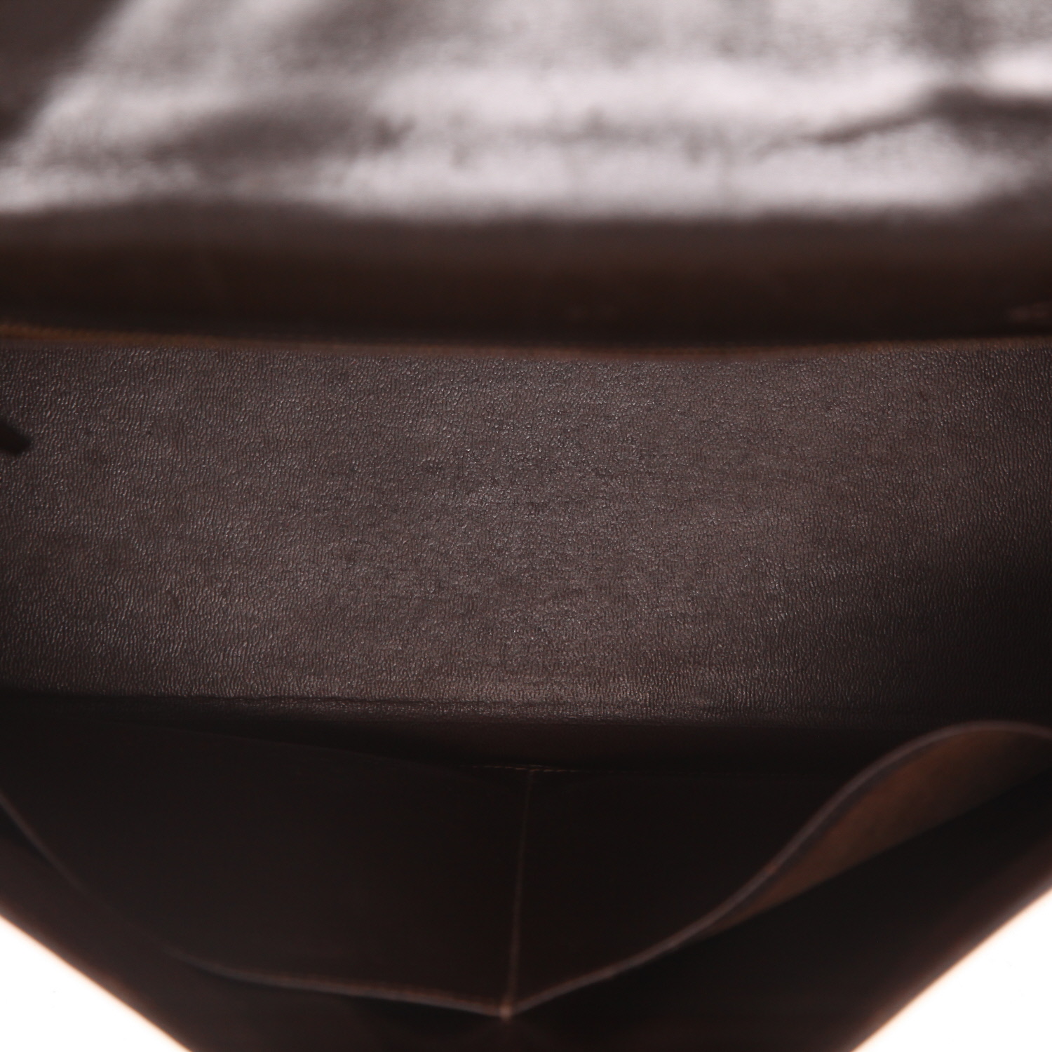 Sac à main Hermès  Kelly 32 cm en cuir box marron-chocolat - Detail D3