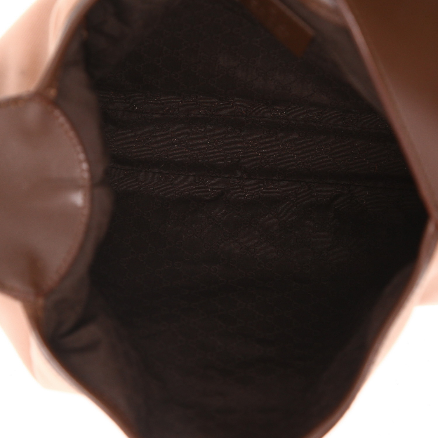 Sac à main Gucci  Jackie en cuir marron et toile rose - Detail D3