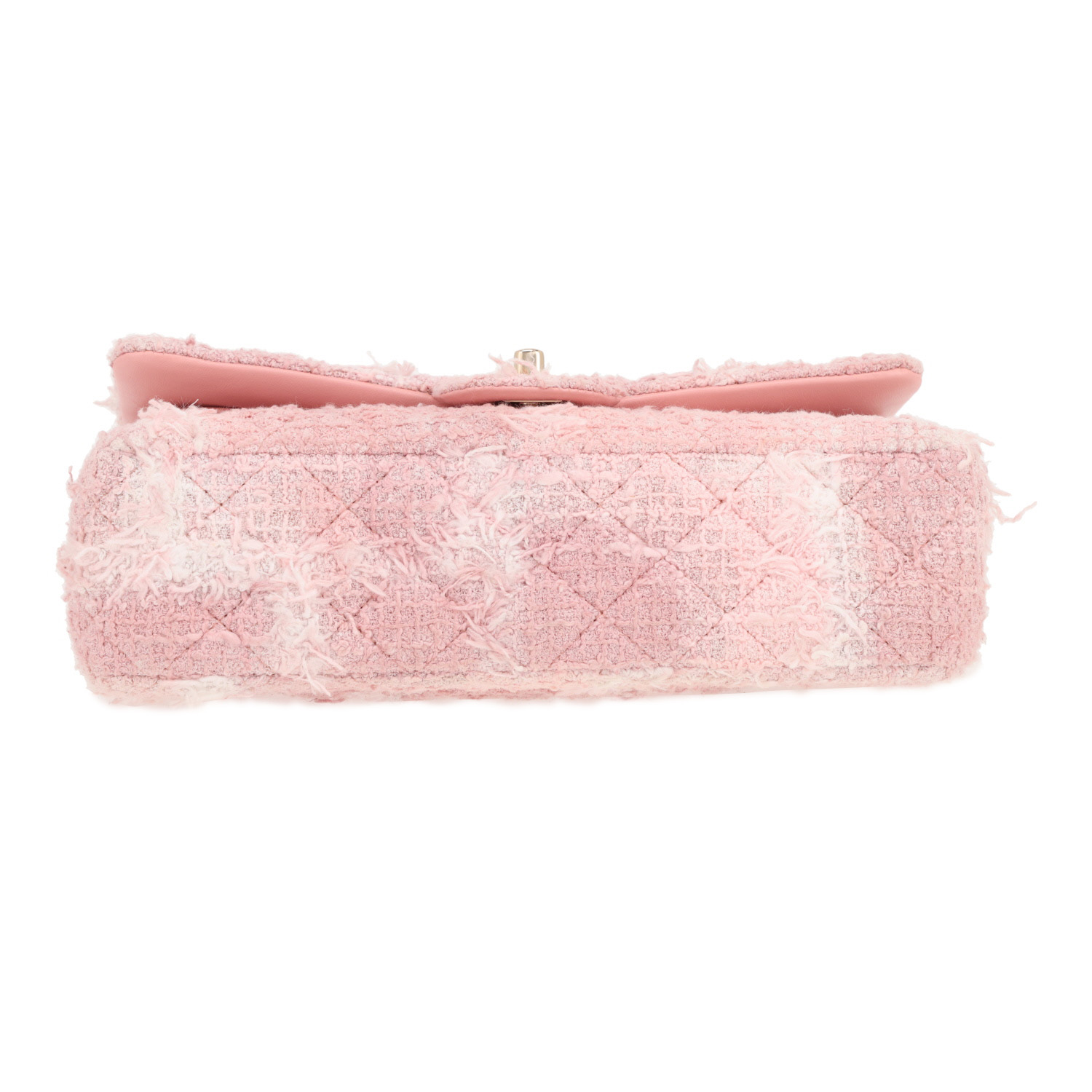 Sac à main Chanel  Timeless Classic en tweed rose - Detail D1