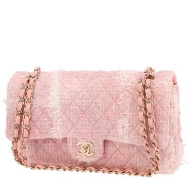Bolso de mano Chanel  Timeless Classic en tweed rosa