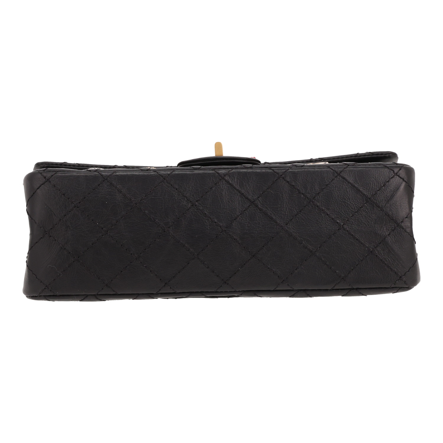 Sac bandoulière Chanel  Chanel 2.55 en cuir matelassé noir - Detail D1