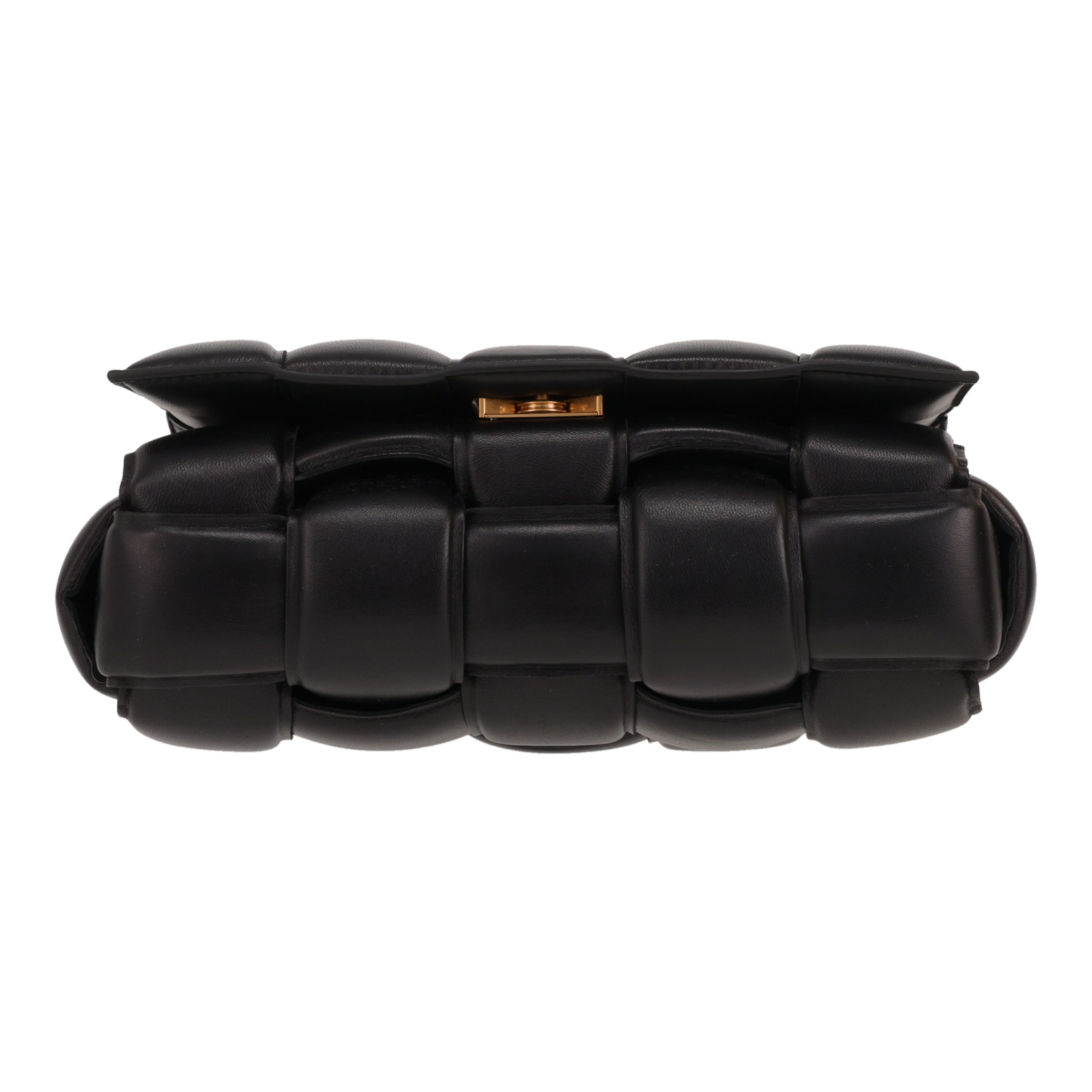 Sac bandoulière Bottega Veneta  Cassette en cuir intrecciato noir - Detail D1