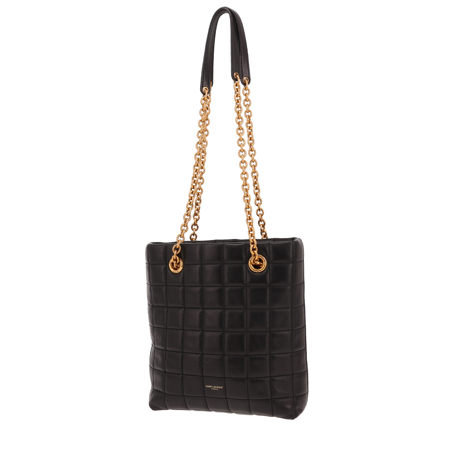 Borsa Saint Laurent  North-South mini  in pelle trapuntata nera - Detail D4