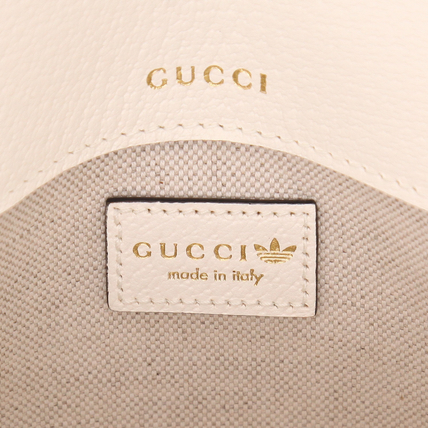 Borsa a tracolla Gucci  1955 Horsebit mini  in pelle bianca e nera - Detail D2