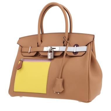Hermès  Birkin 30 cm Colormatic handbag  in Chai, yellow Lime, Nata, Bleu Brume and Cassis swift leather