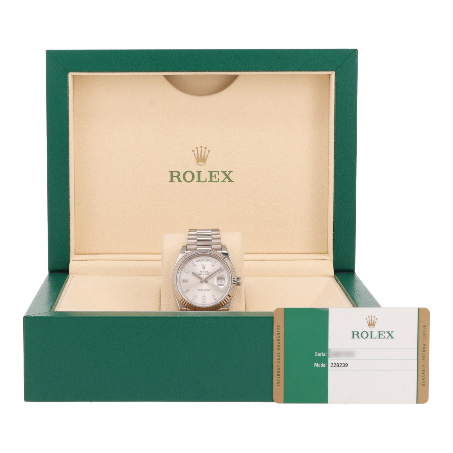 Reloj Rolex Day-Date de oro blanco Ref: Rolex - 228239  Circa 2017