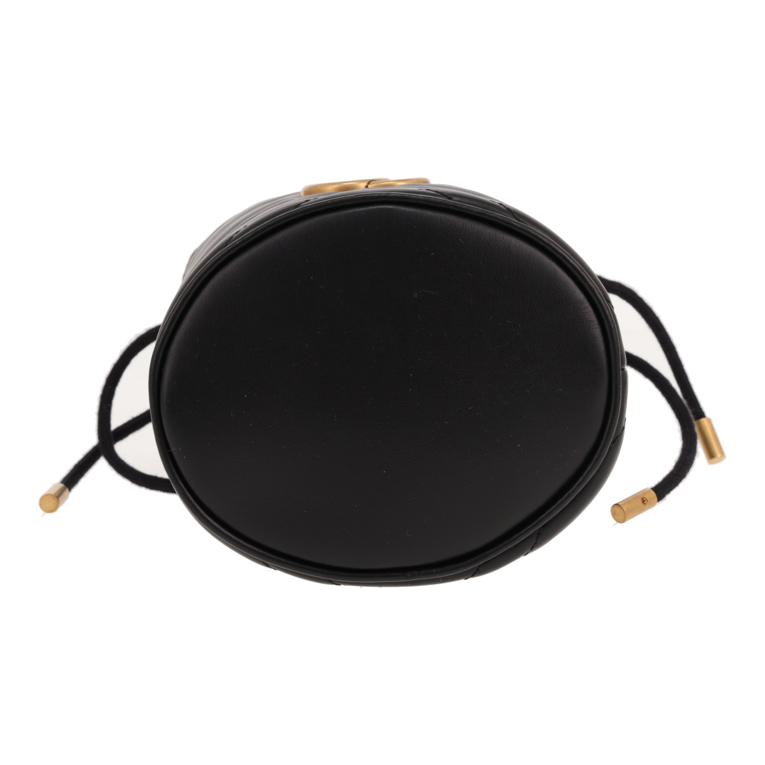 Sac bandoulière Gucci  GG Marmont mini  en cuir matelassé noir - Detail D1