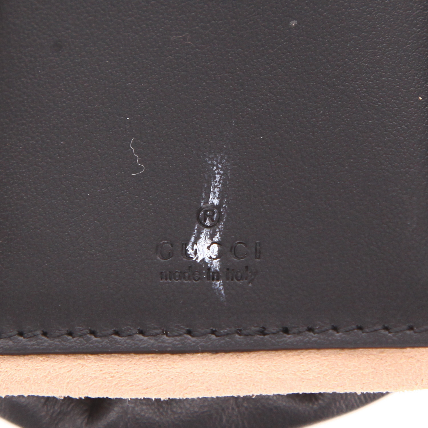 Borsa a tracolla Gucci  GG Marmont mini  in pelle trapuntata nera - Detail D2