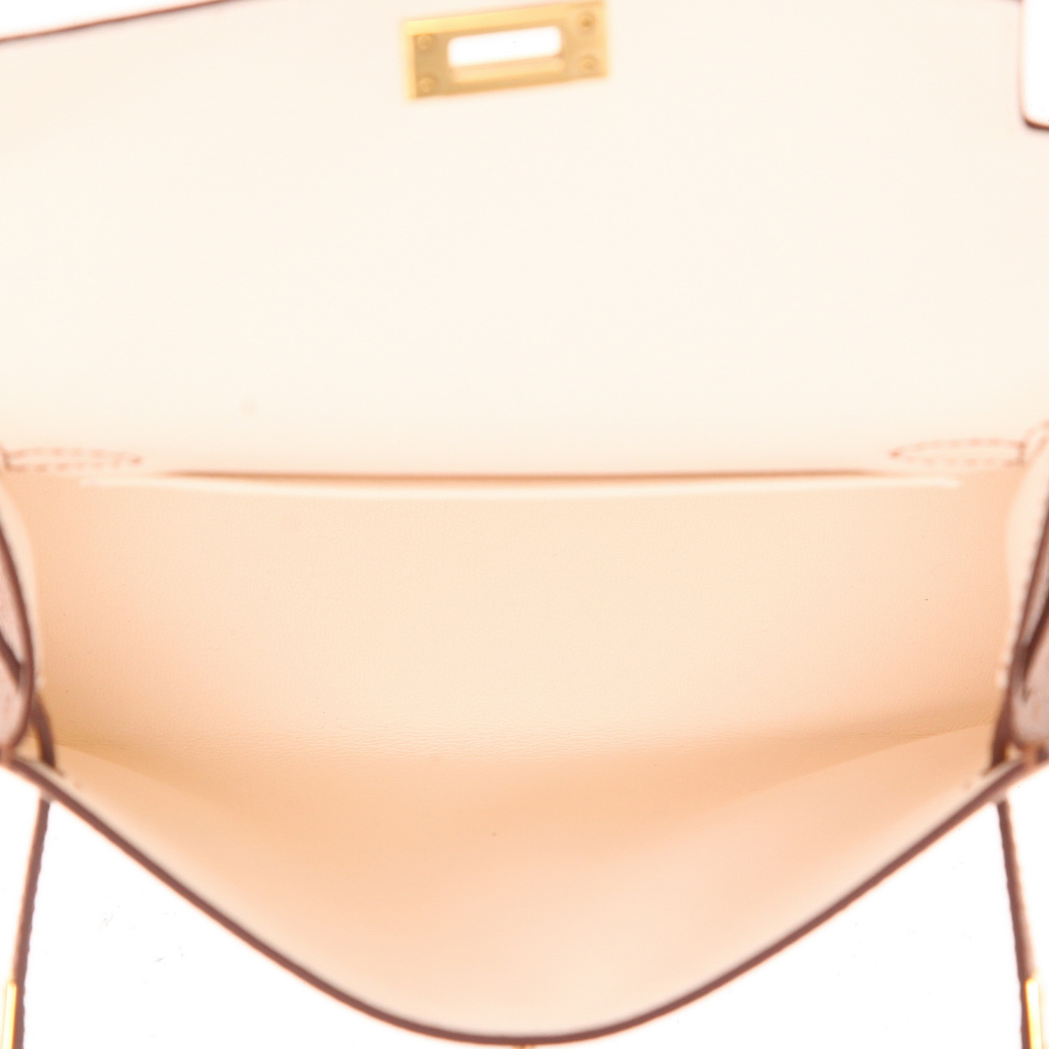 Bolso bandolera Hermès  Kelly 20 cm en cuero epsom color oro - Detail D3