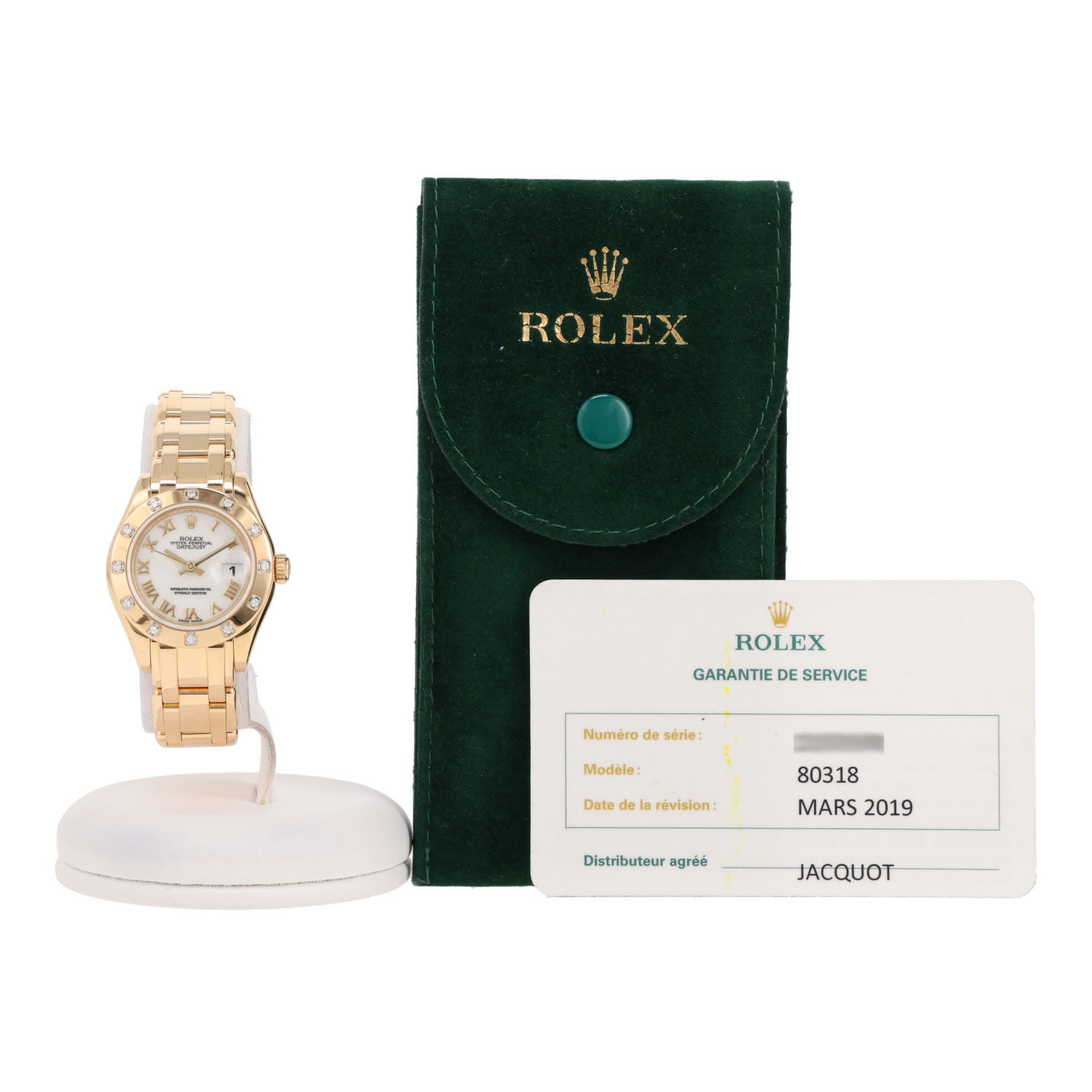 Rolex Lady Datejust Pearlmaster  in yellow gold Ref: Rolex - 80318  Circa 2006