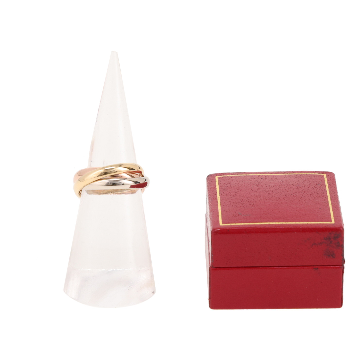 Cartier Trinity medium model ring in 3 golds - Detail D2