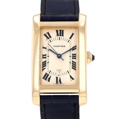 Orologio Cartier Tank Américaine modello medio  in oro giallo Ref: Cartier - 8172941  Circa 1990