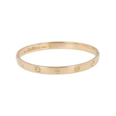 Brazalete época años 70 Cartier Love de oro amarillo