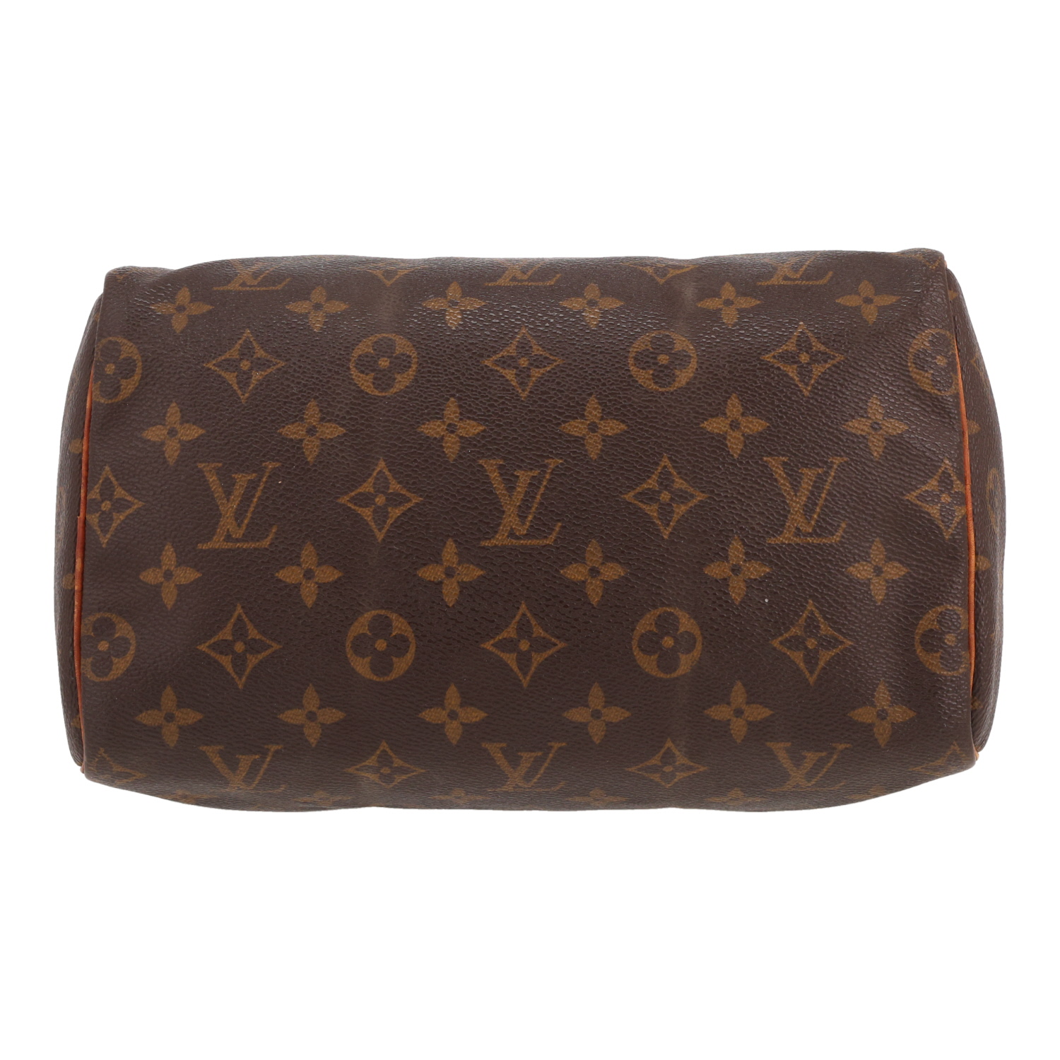 Borsa Louis Vuitton  Speedy 25 in tela monogram marrone e pelle naturale - Detail D1
