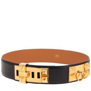 Hermès  Médor belt  in black box leather