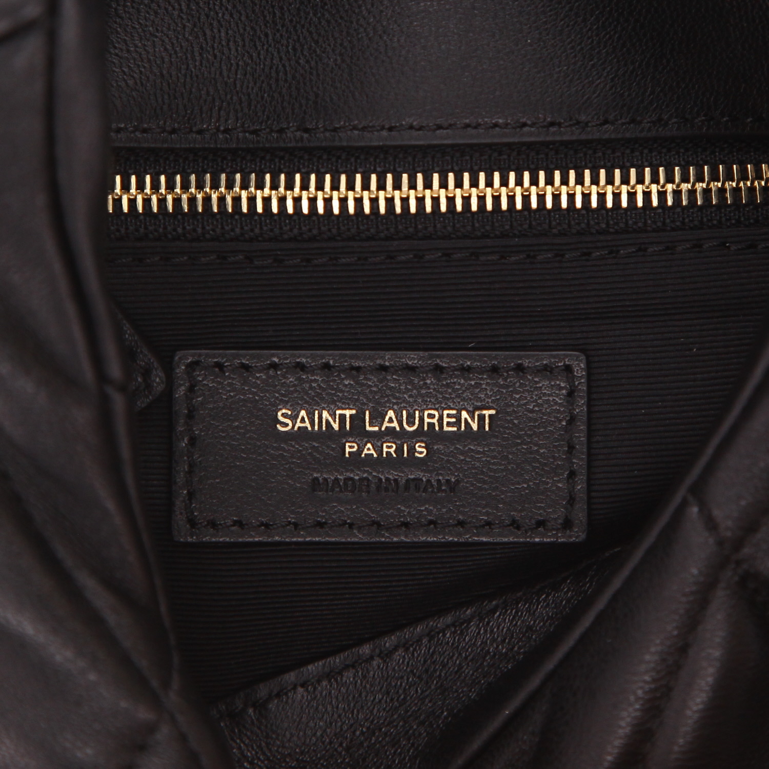 Saint Laurent  Puffer Toy shoulder bag  in black quilted leather - Detail D2