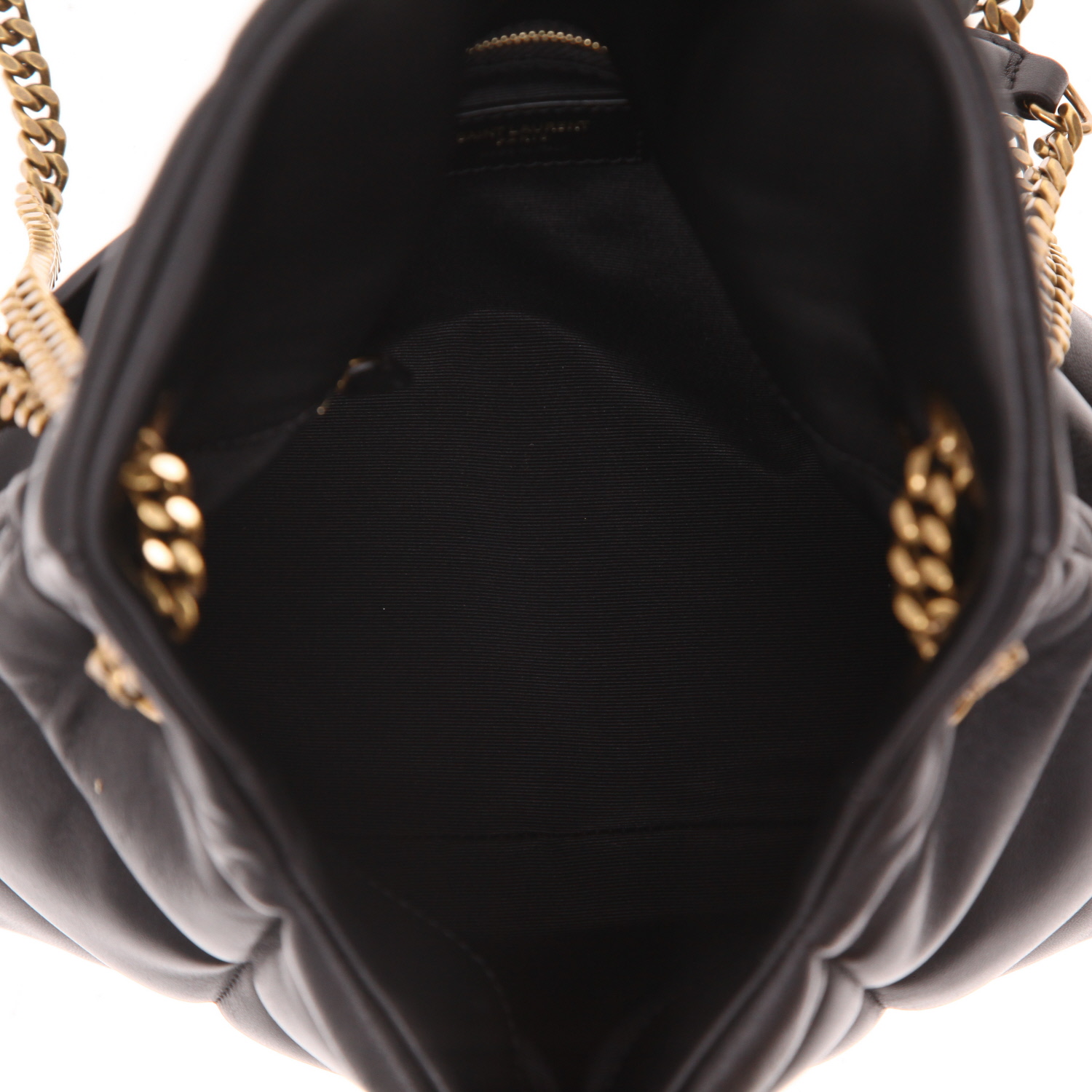 Saint Laurent  Puffer small model  shoulder bag  in black leather - Detail D3