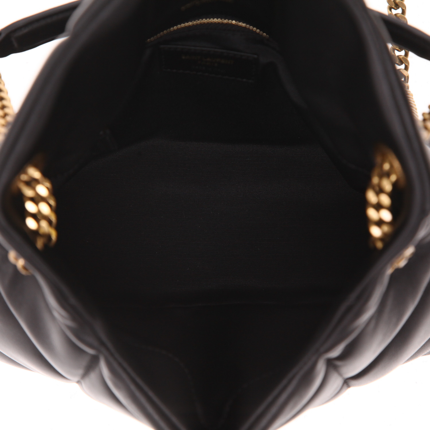 Borsa a tracolla Saint Laurent  Puffer modello piccolo  in pelle nera - Detail D3