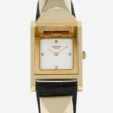 Hermès Médor  in gold plated Circa 1990
