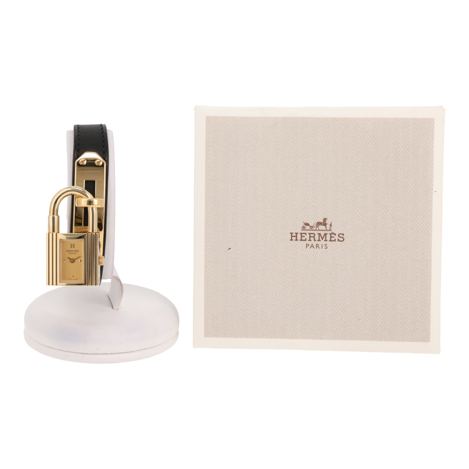 Reloj Hermès Montre Kelly de oro chapado Ref: Hermès - KE1.201  Circa 1990