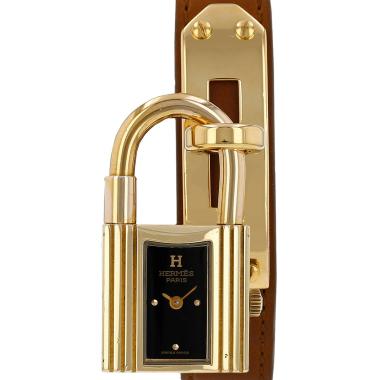 Orologio Hermès Montre Kelly in oro placcato Circa 1990