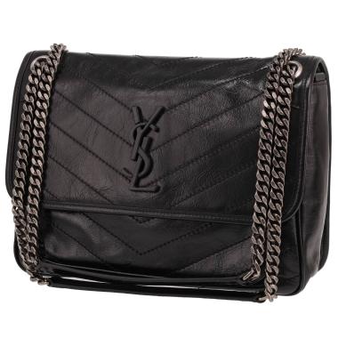 Saint Laurent  Niki medium model  shoulder bag  in black leather