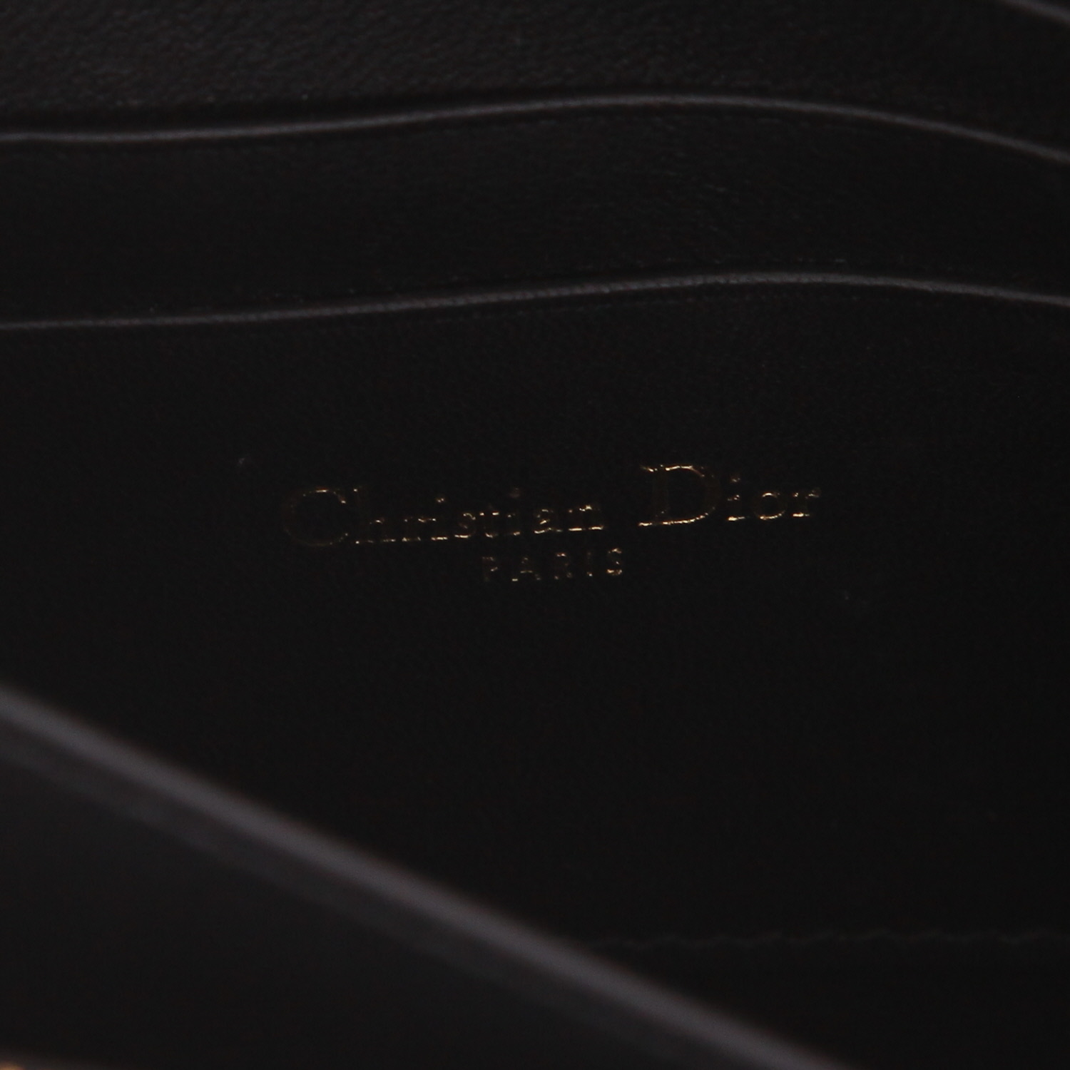 Sac bandoulière Dior  Miss Caro mini  en cuir cannage noir - Detail D2