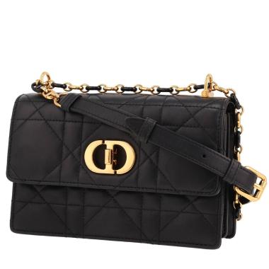 Borsa a tracolla Dior  Miss Caro mini  in pelle cannage nera