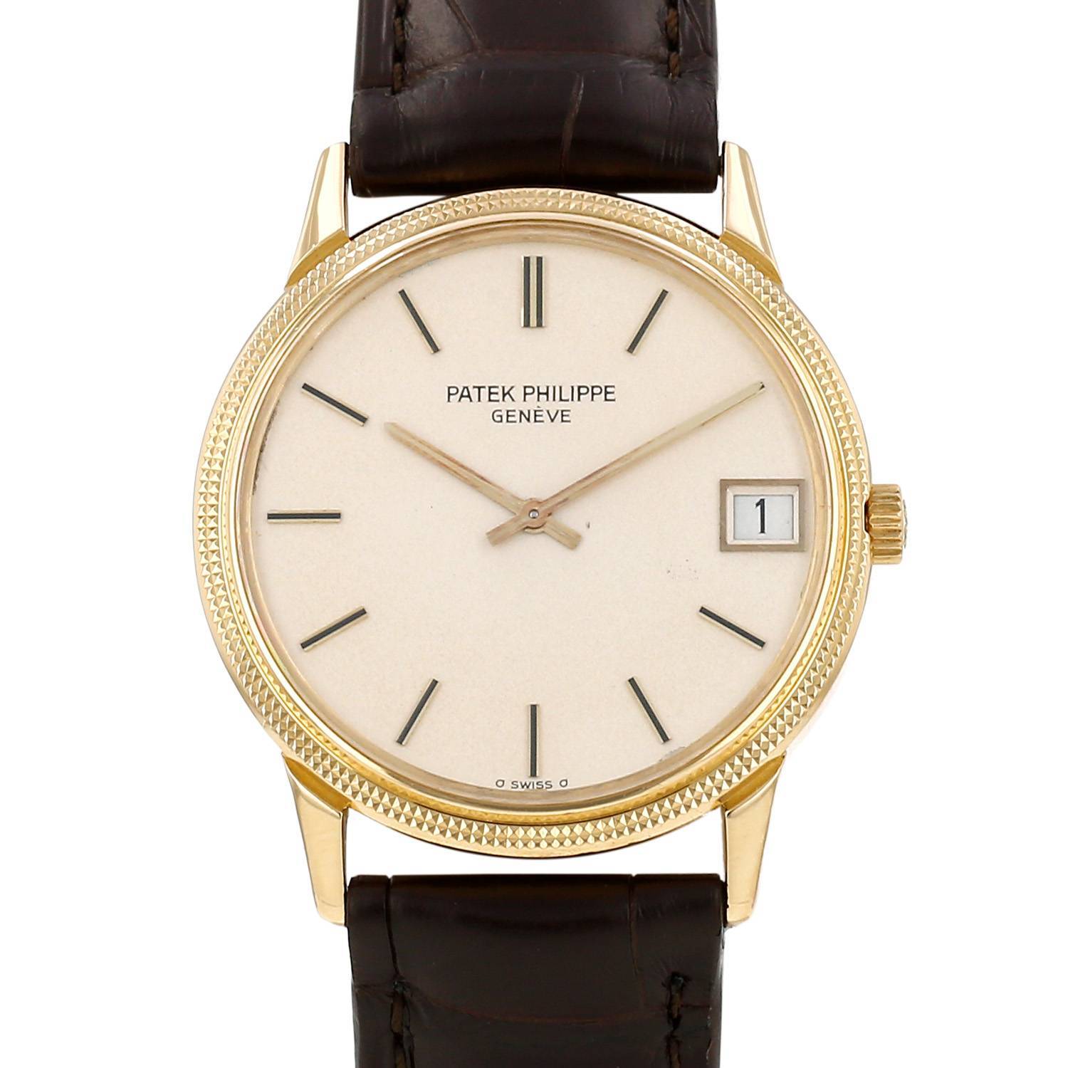 Montre Patek Philippe Calatrava Clous De Paris en or jaune Ref: Patek Montre Patek Philippe Calatrava Clous De Paris en or jaune Ref: Patek