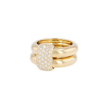 Sortija Chaumet Duo de oro amarillo y diamantes