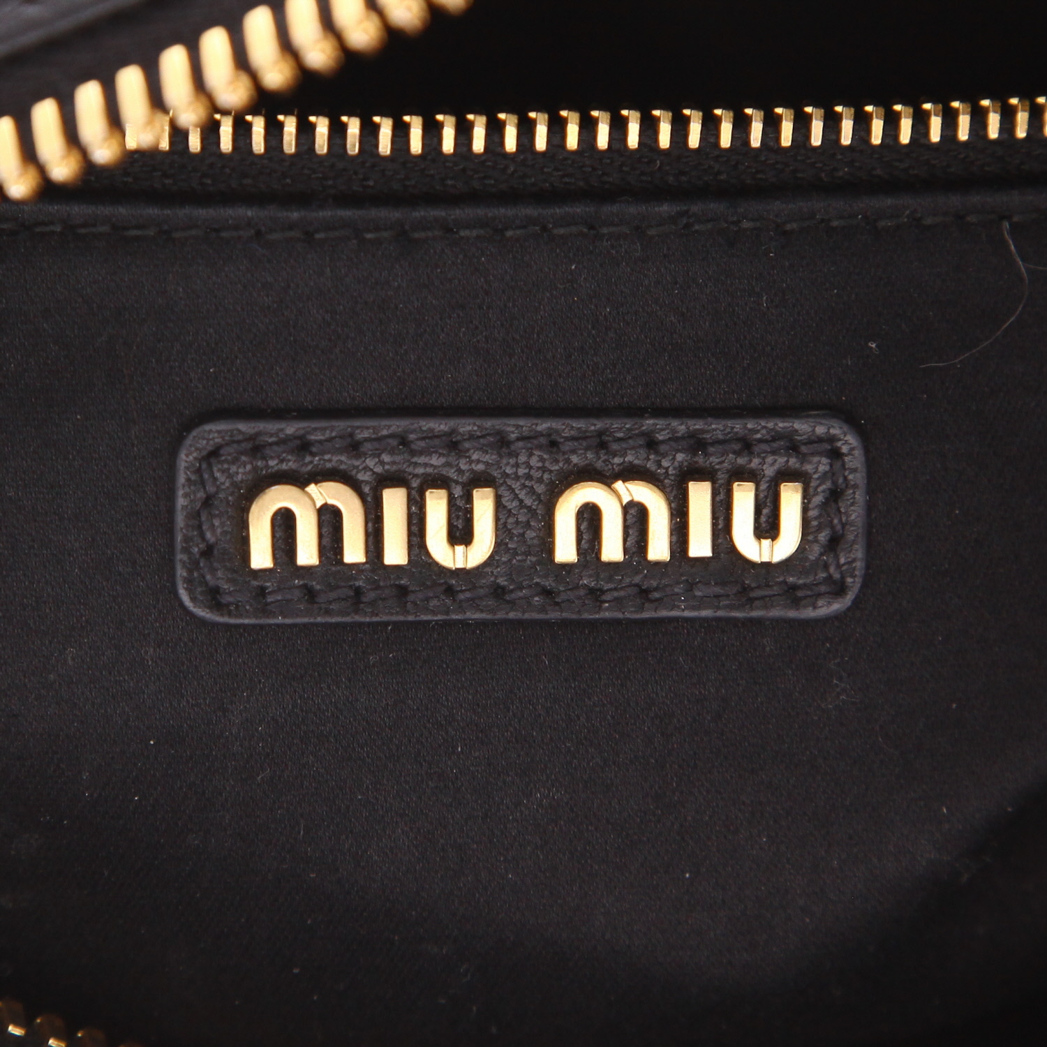 Miu Miu  Arcadie shoulder bag  in black quilted leather - Detail D2