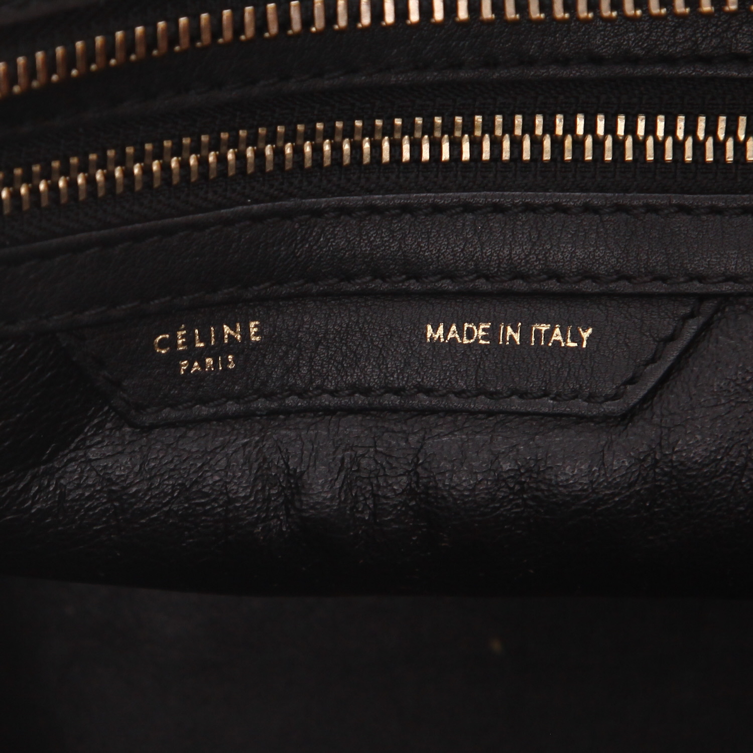 Borsa Celine  Luggage in pelle nera - Detail D2