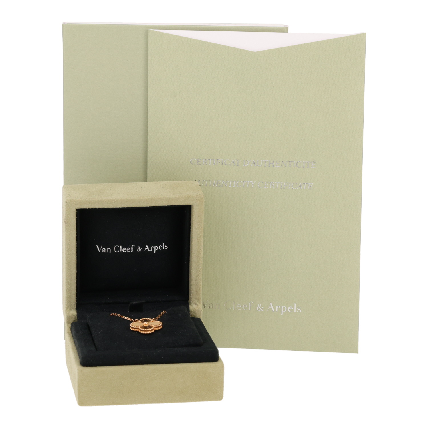 Van Cleef & Arpels Vintage Alhambra necklace in yellow gold - Detail D2