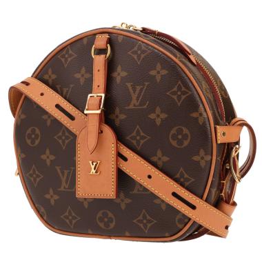 Louis Vuitton  Boîte chapeau shoulder bag  in brown monogram canvas  and natural leather