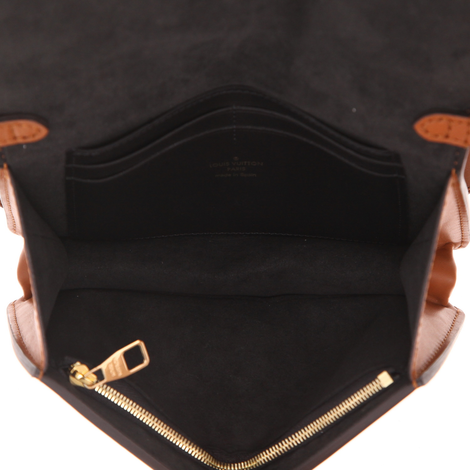 Bolsito-cinturón Louis Vuitton  Dauphine en lona Monogram marrón y cuero marrón - Detail D3