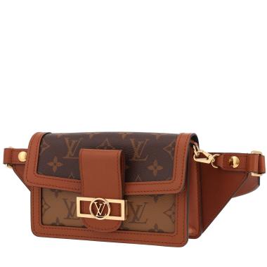 Louis Vuitton  Dauphine clutch-belt  in brown monogram canvas  and brown leather