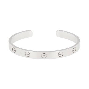 Bracelet ouvert Cartier Love ouvert en or blanc