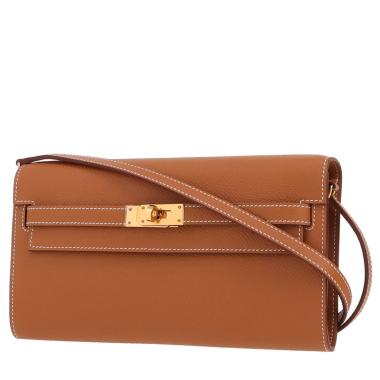 Borsa a tracolla Hermès  Kelly To Go in pelle Epsom gold