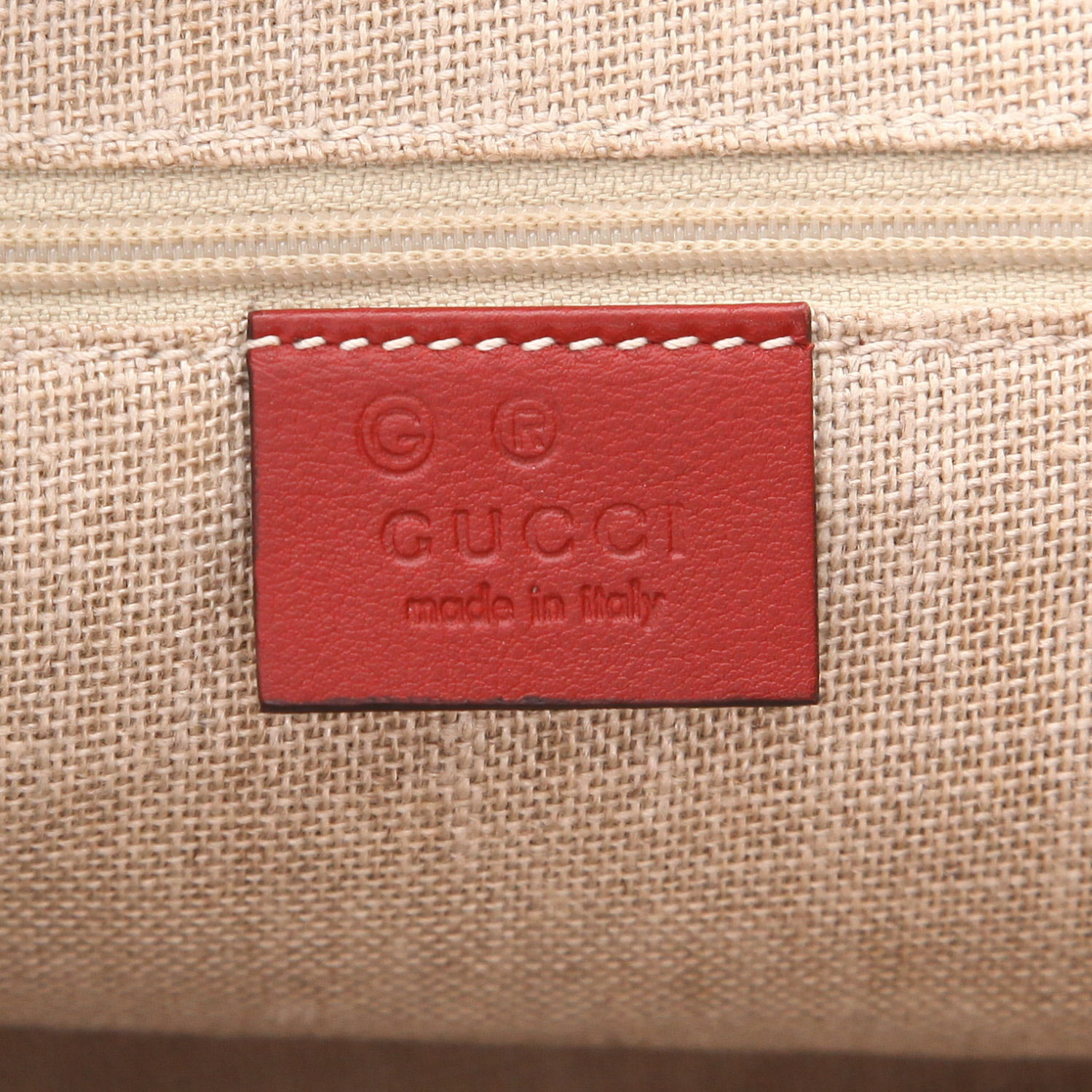Bolso de mano Gucci   en cuero rojo - Detail D2