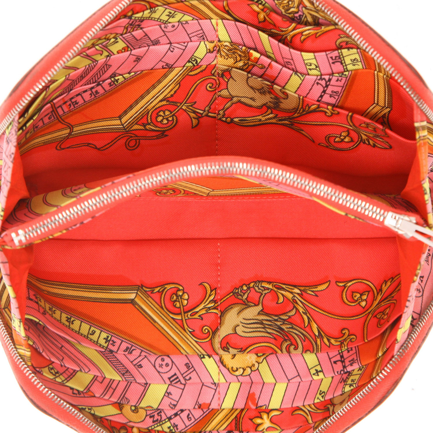 Hermès  Silk in wallet  in red leather - Detail D3