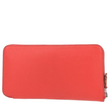Billetera Hermès  Silk in en cuero rojo