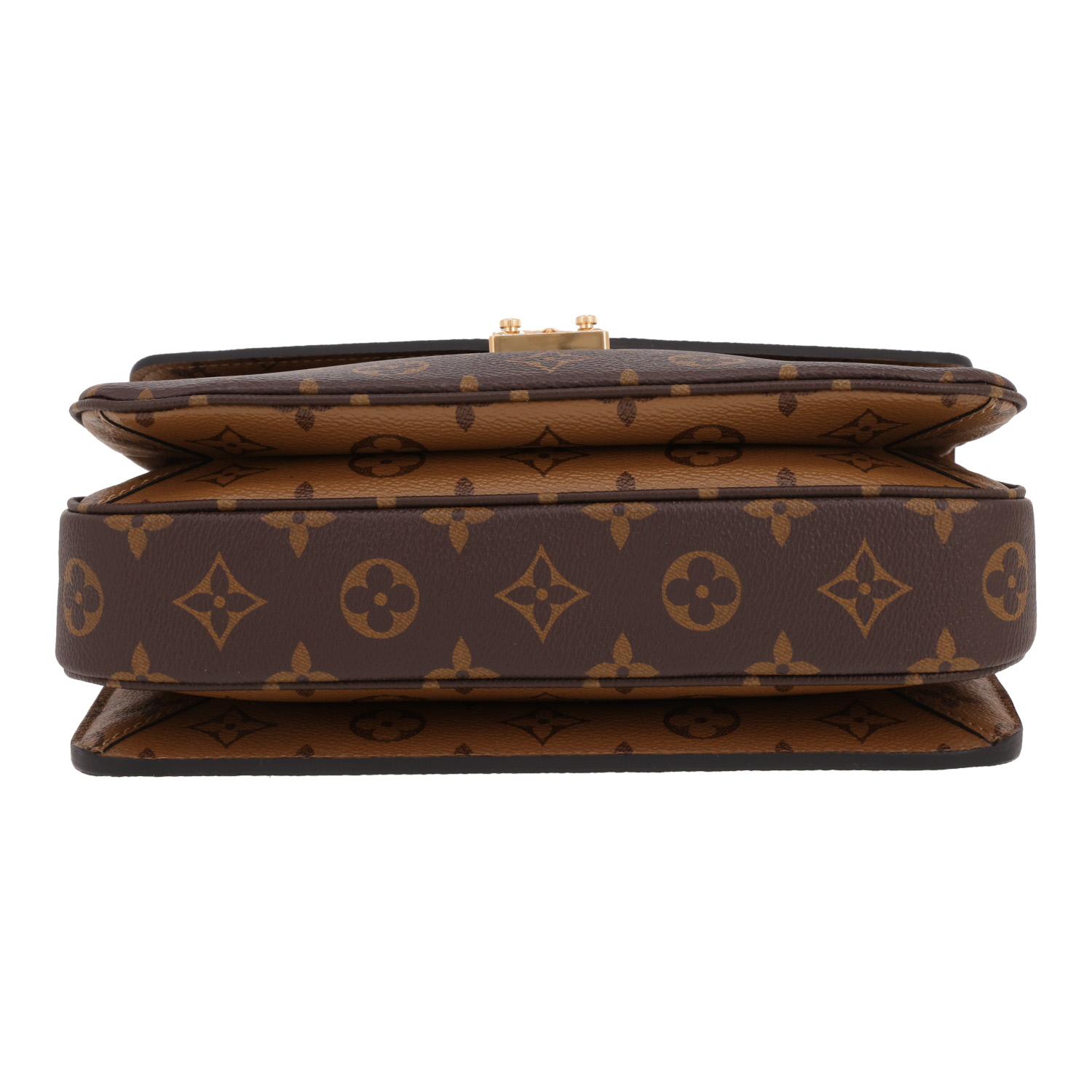 Louis Vuitton  Metis shoulder bag  in brown two tones  monogram canvas  and black leather - Detail D1