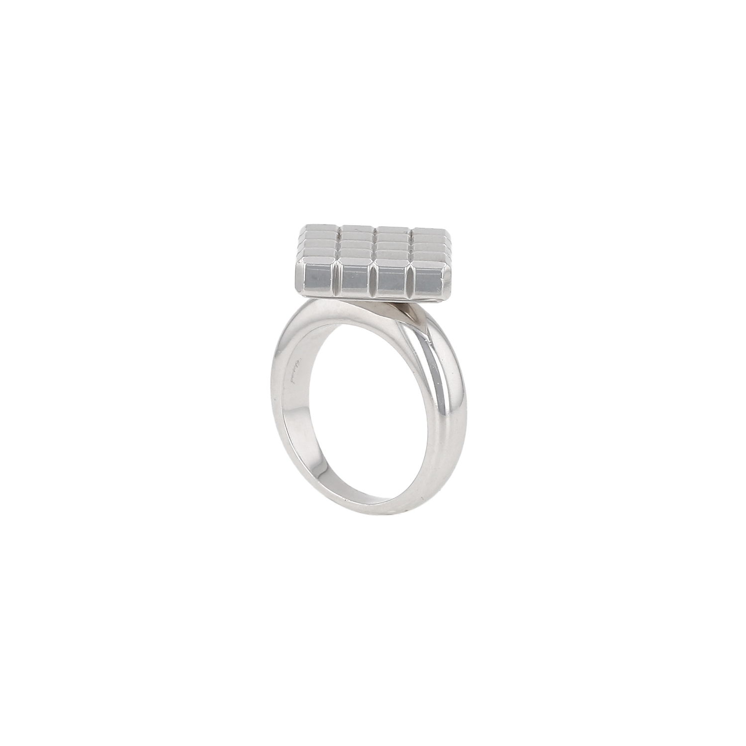 Bague Chopard Ice Cube en or blanc - Detail D1