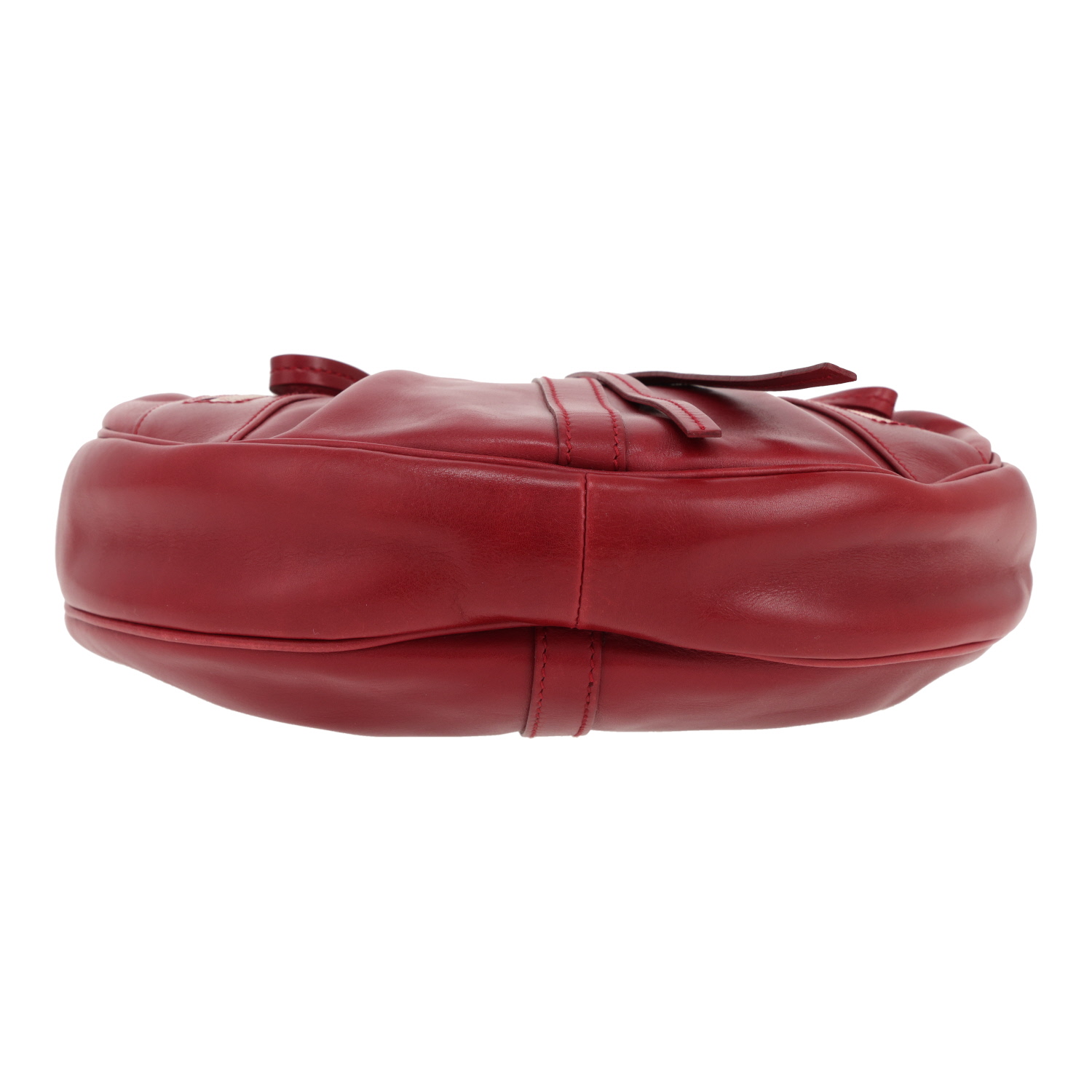 Saint Laurent   handbag  in burgundy leather - Detail D1