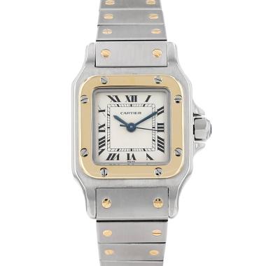 Orologio Cartier Santos modello piccolo  in oro e acciaio Ref: Cartier - 0902  Circa 1990