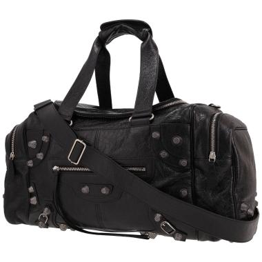 Bolsa de viaje Balenciaga  City en cuero usado negro