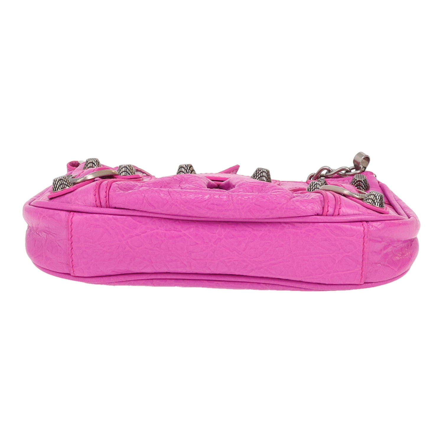 Balenciaga  Cagole mini  shoulder bag  in pink leather - Detail D1