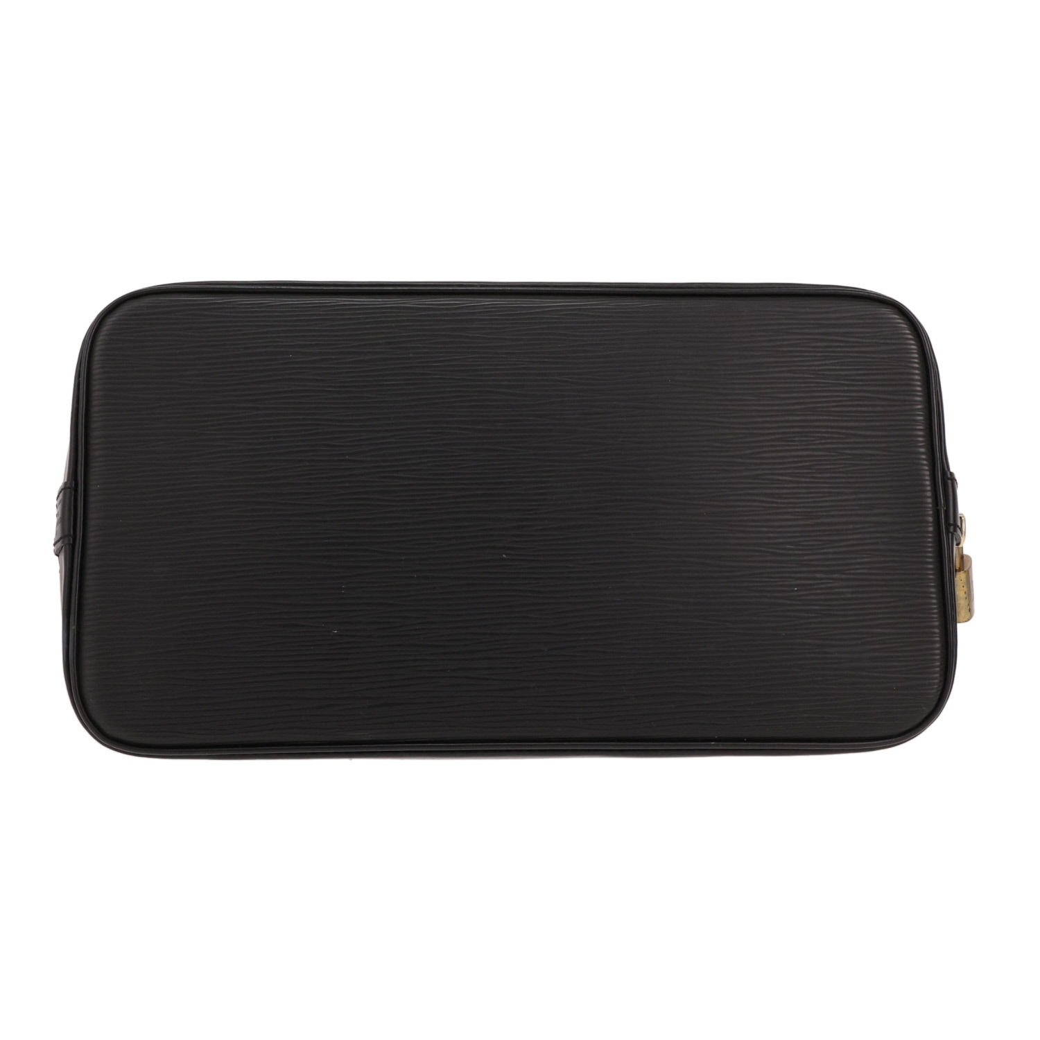 Louis Vuitton  Alma small model  handbag  in black epi leather - Detail D1