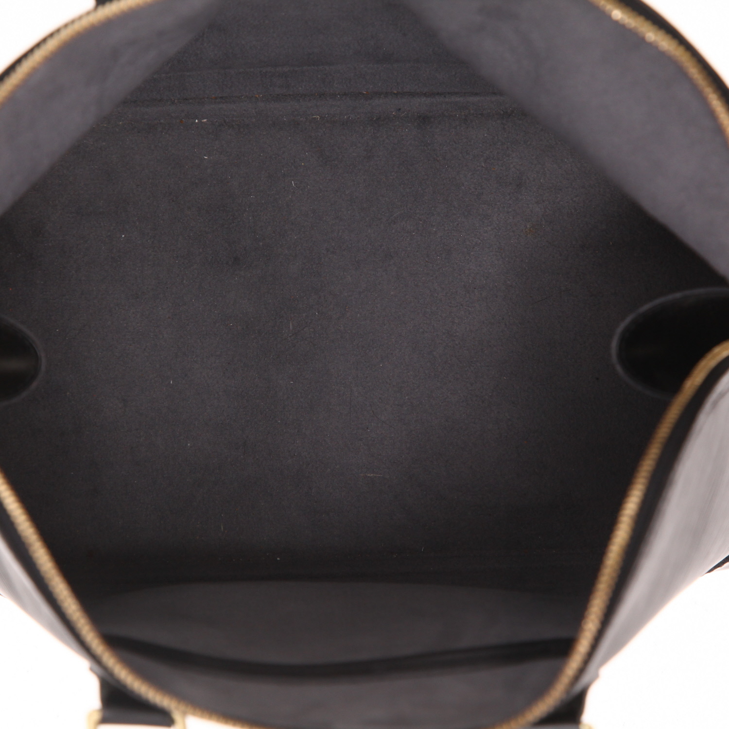 Louis Vuitton  Alma small model  handbag  in black epi leather - Detail D3