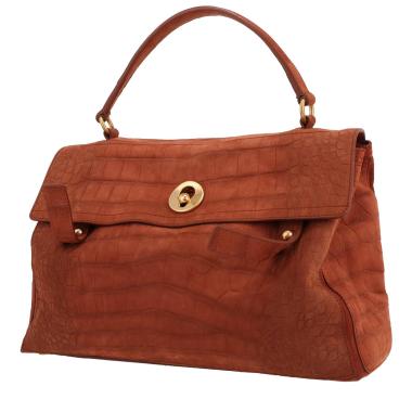 Sac à main Saint Laurent  Muse Two en Veau velours marron